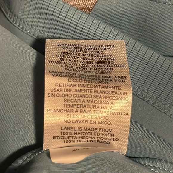 Mondetta Ladies' Soft Ribbed Short Sleeve Active Top, Adriatic Blue Large - Picture 5 of 11